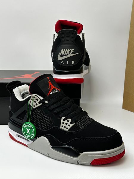 Кросівки Nike Air Jordan Retro 4 (Black/Red)