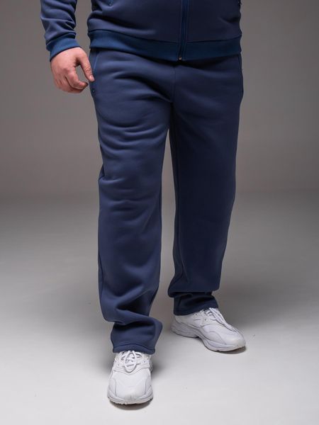 Спортивний костюм чоловічий , утеплений , синій, XXXL-9XL