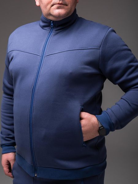 Спортивний костюм чоловічий , утеплений , синій, XXXL-9XL