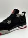 Кросівки Nike Air Jordan Retro 4 (Black/Red) 0202-7 фото 4