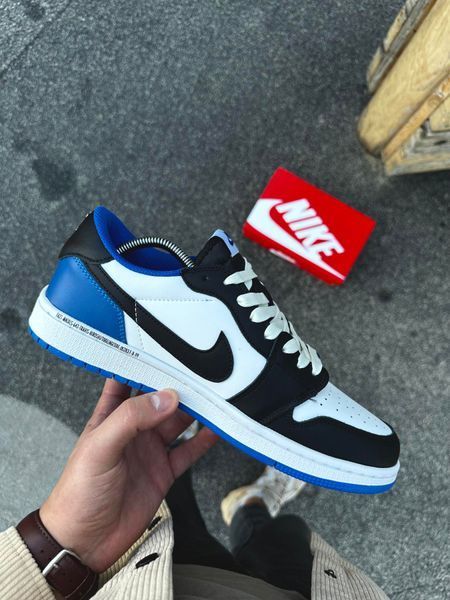 Кросівки Nike Air Jordan 1 Low x Travis Scott (біло-сині)