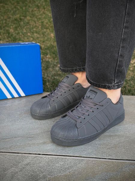 Кросівки Adidas Superstar, темно-сірі