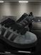 Зимові Кросівки Adidas Campus, чорно-сірі з хутром 833-3 фото 4
