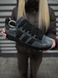 Зимові Кросівки Adidas Campus, чорно-сірі з хутром 833-3 фото 2