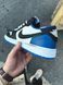 Кросівки Nike Air Jordan 1 Low x Travis Scott (біло-сині) 618-3 фото 8