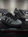 Зимові Кросівки Adidas Campus, чорно-сірі з хутром 833-3 фото 1