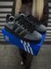 Зимові Кросівки Adidas Campus, чорно-сірі з хутром 833-3 фото 7