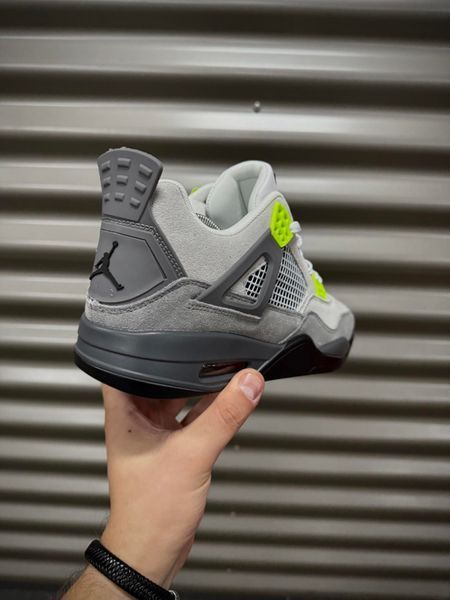 Кросівки Nike Air Jordan 4 Retro, замша (dark gray)