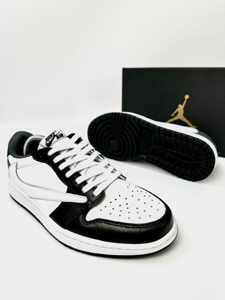 Білі Nike Air Jordan 1 Low x Travis Scott (Cactus Jack)