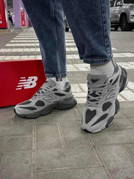Термо Кросівки New Balance 9060 Waterproof чорно-сірі