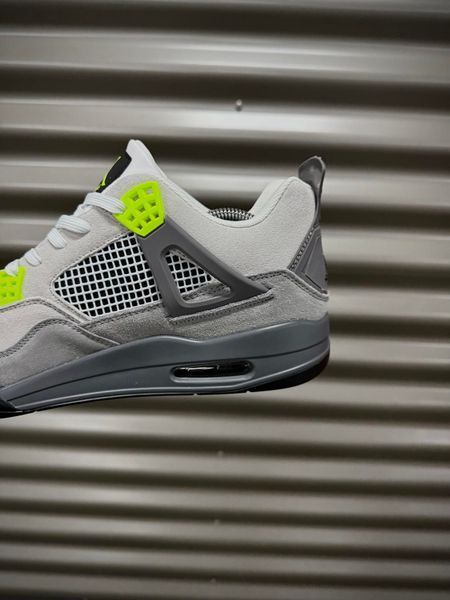 Кросівки Nike Air Jordan 4 Retro, замша (dark gray)