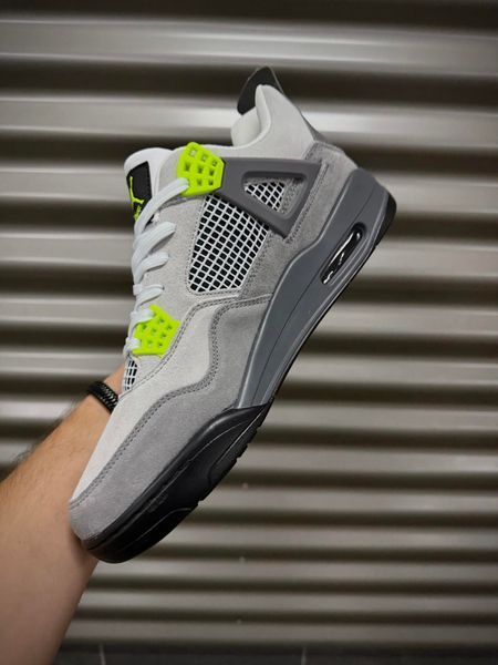 Кросівки Nike Air Jordan 4 Retro, замша (dark gray)