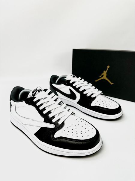 Білі Nike Air Jordan 1 Low x Travis Scott (Cactus Jack)