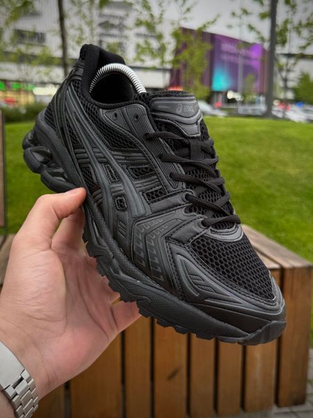 Кросівки Asics Gel Kayano 14, чорні, сіточка (літні)