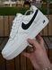 Кросівки Nike Air Force (білі з чорним свушем) 1156-2 фото 9