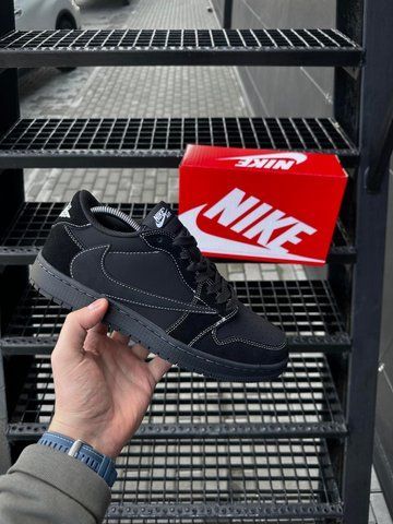 Кросівки Nike Air Jordan Travis Scott (all black)