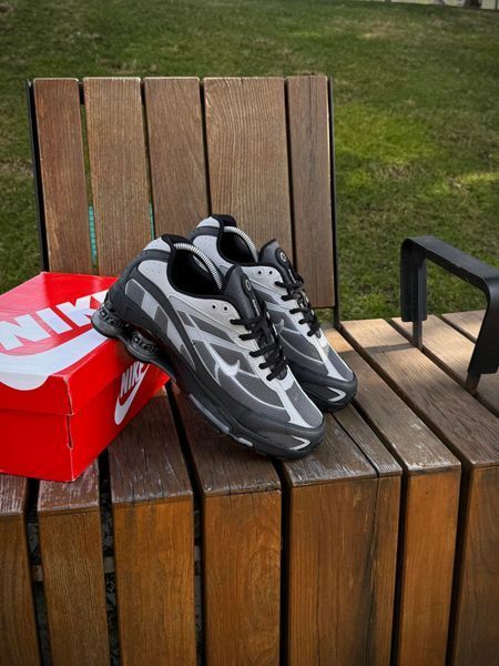 Кросівки Nike SHOX Ride 2 SP X SUPREME, чорно сірі (весна-літо)