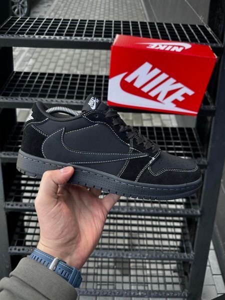 Кросівки Nike Air Jordan Travis Scott (all black)