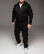 Чоловічий спортивний костюм,утеплений, з капюшоном, чорний ,Батал 2213 чор фото 5