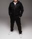 Чоловічий спортивний костюм,утеплений, з капюшоном, чорний ,Батал 2213 чор фото 3