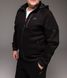 Чоловічий спортивний костюм,утеплений, з капюшоном, чорний ,Батал 2213 чор фото 8