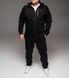 Чоловічий спортивний костюм,утеплений, з капюшоном, чорний ,Батал 2213 чор фото 4