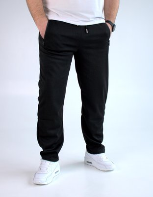 Чоловічі спортивні штани великі розміри , чорні casual 2178 фото