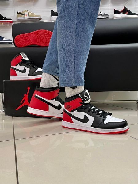 Кросівки Nike Air Jordan 1 RED (ТОП качество)