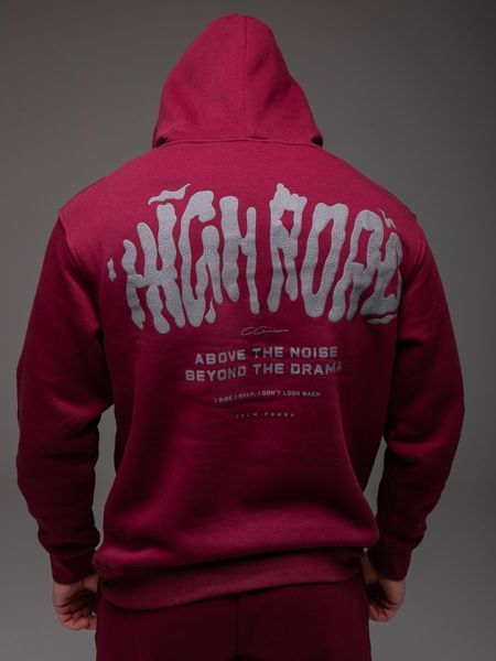 Утеплений спортивний костюм бордовий "High Road"