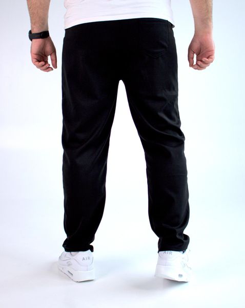 Чоловічі спортивні штани великі розміри , чорні casual 2178 фото