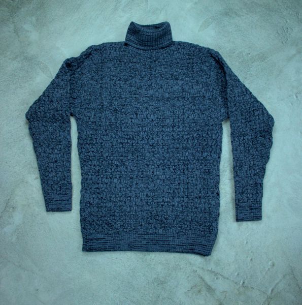 Чоловічий светр-гольф ,вовняний ,під шию 2209 сір фото