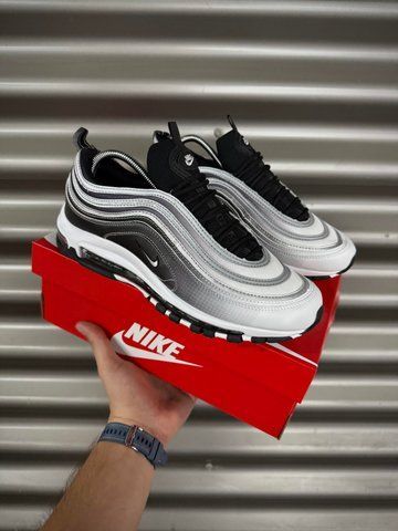 Кросівки Nike Air Max 97 reflective, біло-чорні