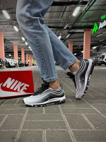 Кросівки Nike Air Max 97 reflective, біло-чорні
