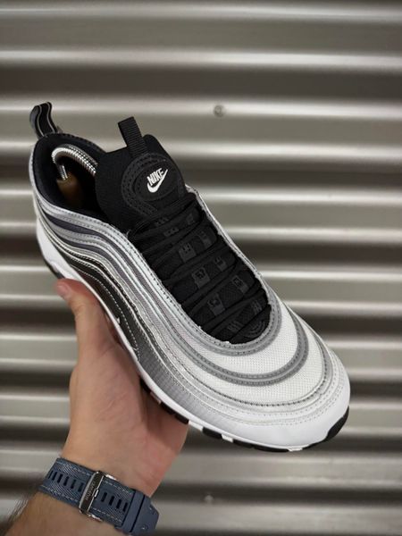 Кросівки Nike Air Max 97 reflective, біло-чорні