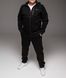 Чоловічий спортивний костюм,утеплений, з капюшоном, чорний ,Батал 2213 чор фото 2