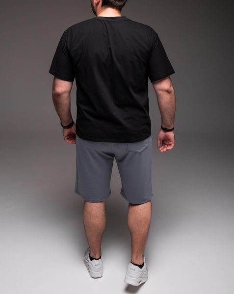 Чоловічий костюм літній , футболка + шорти, великі розміри 2255 чор фото