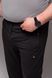 Чоловічі спортивні штани БАТАЛ чорні 3XL&ndash;5XL на манжеті 2518 фото 6