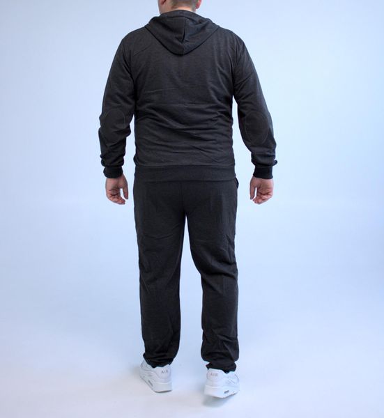 Спортивний костюм чоловічий з капюшоном , великі розміри батал , Сірий 2145 сір фото