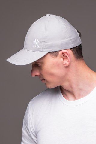 Чоловіча кепка котон New york yankees сіра