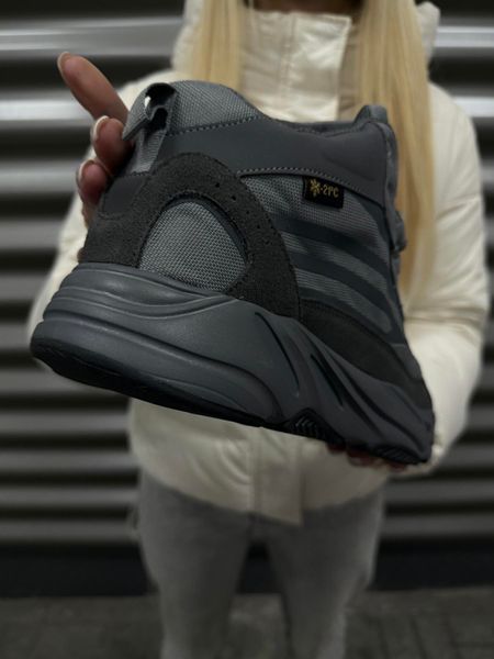 Зимові вологозахисні Кросівки Adidas Yeezy Boost 700, темно сірі