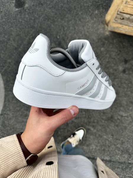 Кросівки Adidas Campus (white, шкіра)