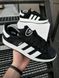 Кросівки Adidas Campus чорно-білі, замша 5503-5 фото 9