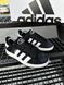 Кросівки Adidas Campus чорно-білі, замша 5503-5 фото 1