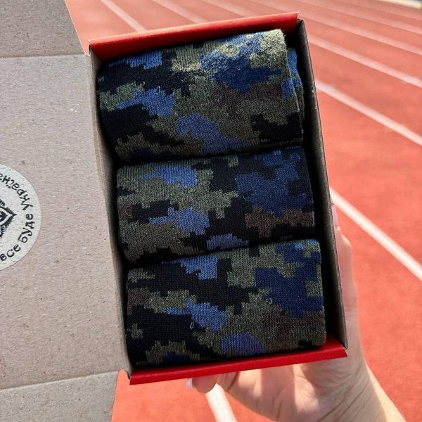 Бокс чоловічих шкарпеток 40-45 на 3 пари