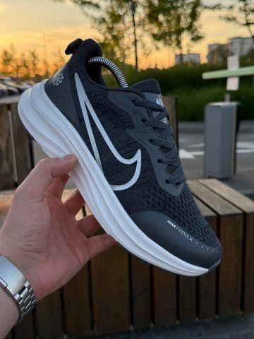 Кросівки Nike Vomero React X, темно сірі (сіточка, літні)