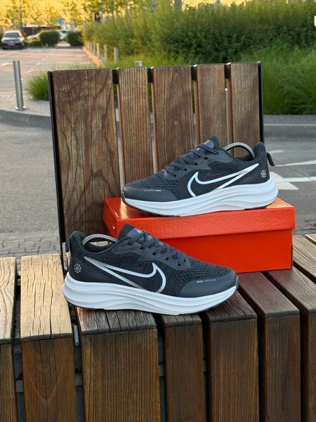 Кросівки Nike Vomero React X, темно сірі (сіточка, літні)