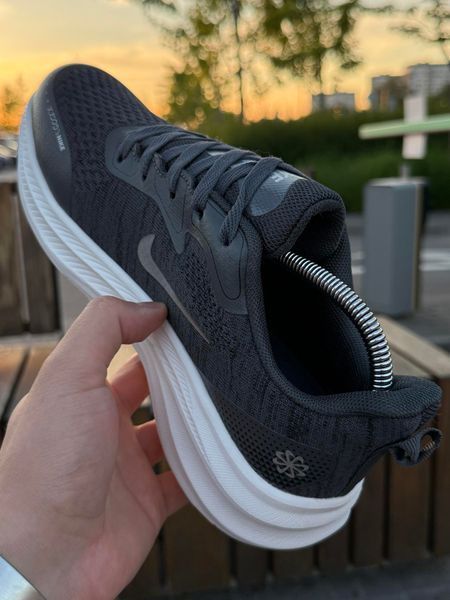 Кросівки Nike Vomero React X, темно сірі (сіточка, літні)