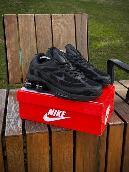 Кросівки Nike SHOX Ride 2 SP X SUPREME, чорні (весна-літо)