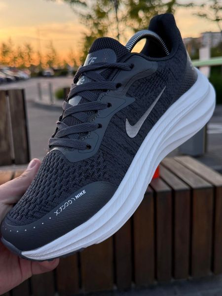 Кросівки Nike Vomero React X, темно сірі (сіточка, літні)