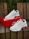 Кросівки Nike SHOX Ride 2 SP X SUPREME, світлі з червоним 3321-3 фото 7